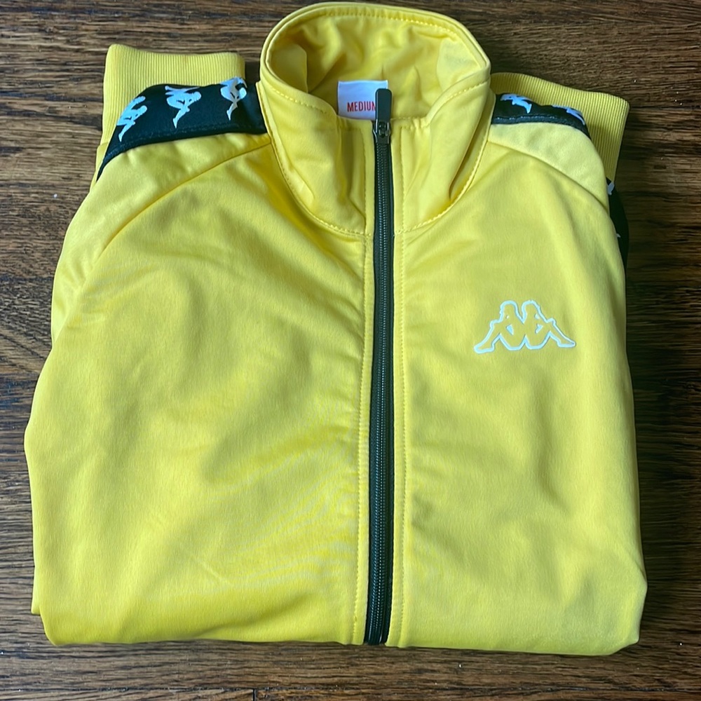 Yellow Kappa tracksuit jacket